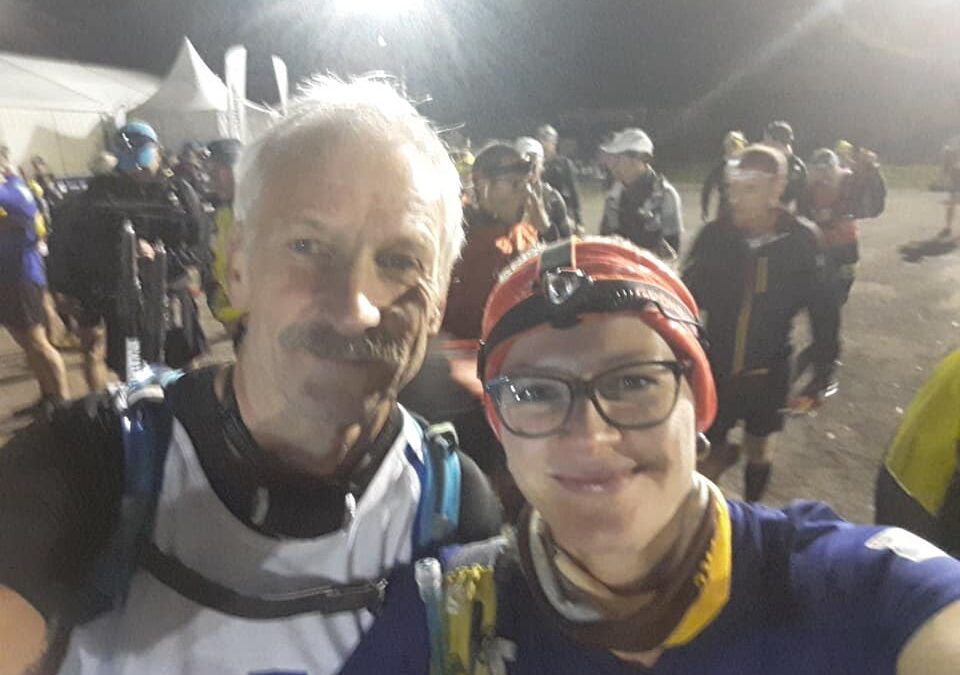 Elli (et son père!) a la 100km du Festival des Templiers