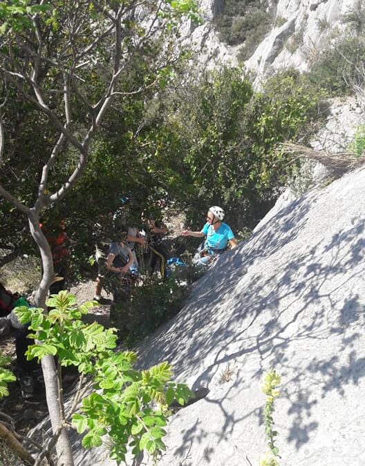 Escalade en falaise…